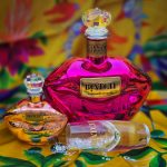 Product With Yellow Fabric Background