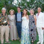 SOFO’s 37th Annual Summer Gala Celebrated the Power of the Natural World in Bridgehampton Board President Andy Sabin with honorees, Bernadette Castro, Fabien Cousteau, Jean Shafiroff, Louise and Stephen Pesce pc Lisa Tamburini